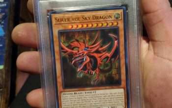 psa 9 slither the sky dragon yugioh card
