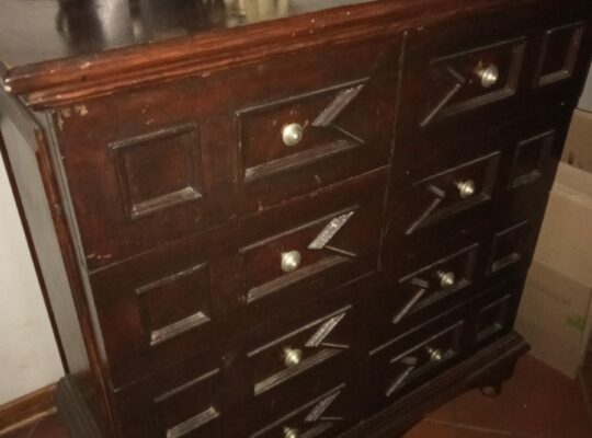 Solid wood chest of draws