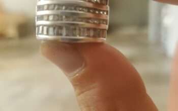 palladium  Diamond ring