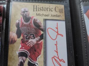 Michael Jordan auto reprint card