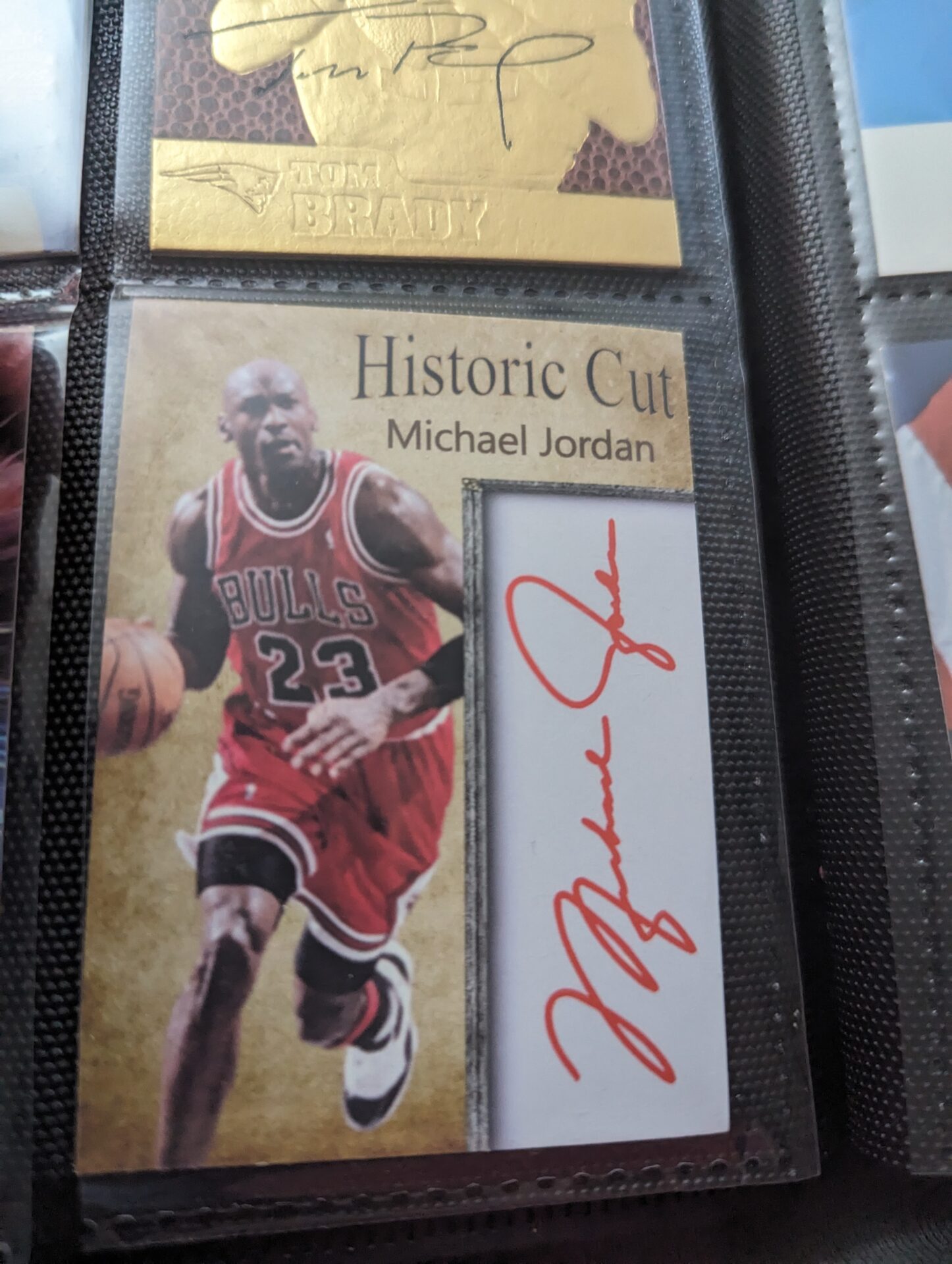 Michael Jordan auto reprint card