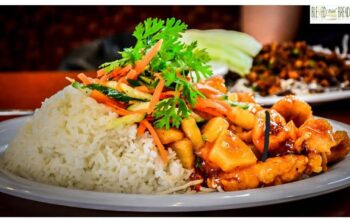caramel chicken and rice