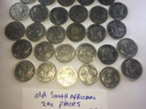 Old South african 20c pieces