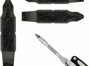 [3 Pack] Replacement Two-Sided Screwdriver Bit For Leatherman Multi-Tool – #1-#2 Phillips Head + 3/16 Flat Head – Add Or Replace Your Multitool Screwdriver – Exact Fit For Most Leatherman Multi Tools