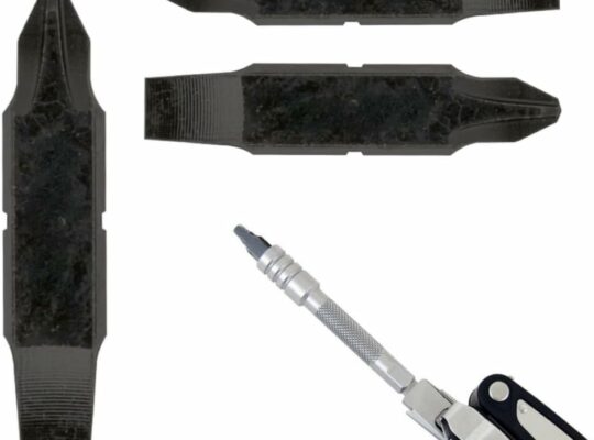 [3 Pack] Replacement Two-Sided Screwdriver Bit For Leatherman Multi-Tool – #1-#2 Phillips Head + 3/16 Flat Head – Add Or Replace Your Multitool Screwdriver – Exact Fit For Most Leatherman Multi Tools