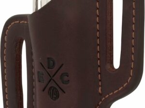 Multitool Sheath, Leather Case Pouch for Belts – Compatible with Full Size Leatherman, Gerber, SOG and Similar Sized Multitools – Canted, Easy Slide, Burgandy