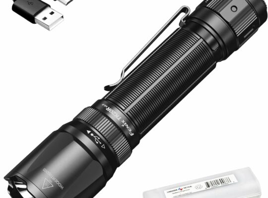 Fenix TK20R v2.0 Rechargeable Tactical Flashlight, 3000 Lumen Long Throw USB-C Tac Light, with LumenTac Organizer