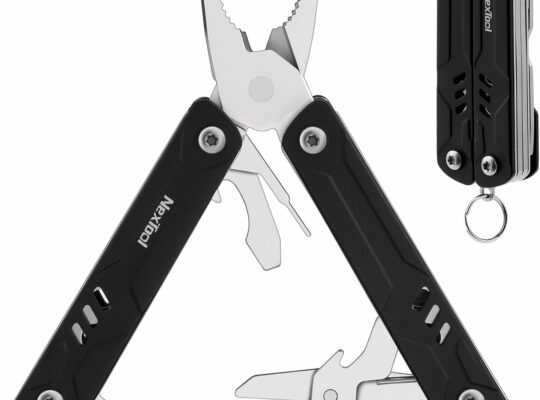 NexTool Mini Multitool – 9 in 1 Keychain Multitool with Needle Nose Pliers, Scissors, SIM Extractor and Screwdrivers for Travel, EDC, TSA Approved