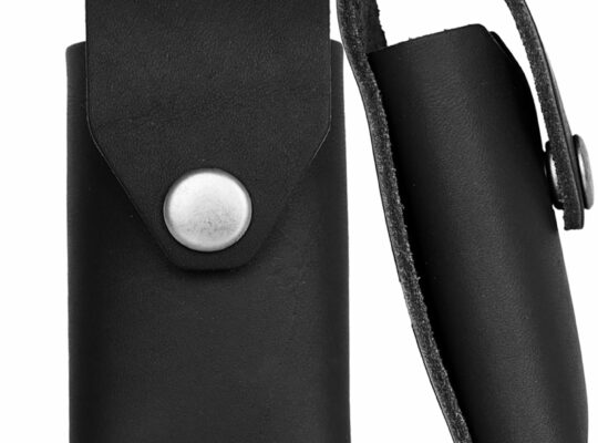Riveted Leather Multitool Sheath for Leatherman Surge, Super Tool 300, CORE (Black) – Full Grain Leather Belt Tool Holder – Multi Tool Holster for Belt w/Solid Brass Rivets – Belt Accessories for Men