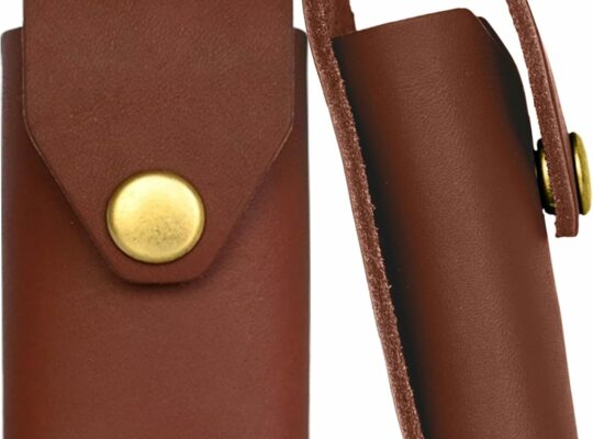 American Bench Craft Leather Multitool Sheath fits Leatherman Wingman, Sidekick, Reber, Rev, Fuse | Riveted Leatherman Case for Belt | Premium Full Grain Leather Sheath/Holster with Brass Snap – Brown