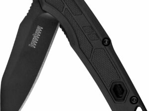 Kershaw Appa Folding Tactical Pocket Knife, SpeedSafe Opening, 2.75 inch Black Blade and Handle, Small, Lightweight Every Day Carry