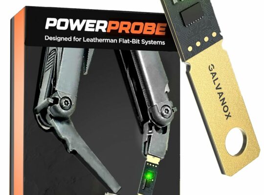 Galvanox Battery Voltage Tester Designed for Leatherman Multitools (Flat-Bit Slot Accessory) DC Voltage Meter, 2.5VDC to 30VDC
