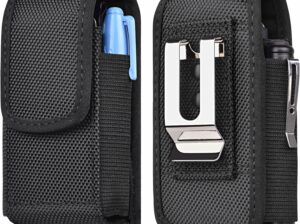 Multitool Sheath Replacement for Leatherman, Magnetic Closure EDC Belt Organizer for Men, Durable Tool Holster Pouch Fits Folding Tool, Black