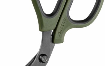 Mini 6″ Trauma and Nurse’s Shear. Razor sharp and compact scissors, perfect for EMTs, doctors, ICU, wound care and bandages (Olive Drab Green)
