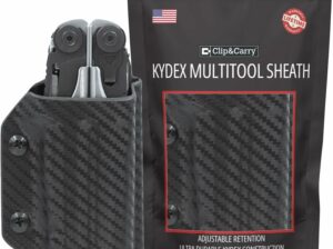 Clip & Carry Kydex Multitool Sheath for LEATHERMAN SURGE – Made in USA (Multi-tool not included) EDC Multi Tool Sheath Holder Holster Cover