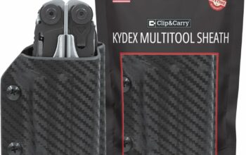 Clip & Carry Kydex Multitool Sheath for LEATHERMAN SURGE – Made in USA (Multi-tool not included) EDC Multi Tool Sheath Holder Holster Cover