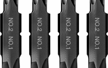 Galvanox #1 & #2 Phillips Replacement Double-Ended Flat Bits for Leatherman Multi-tools (4 Pack)