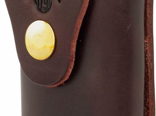 Multitool Sheath, American Leather Multitool Pouch for Belts with Snap, Compatible with Full Size Leatherman, SOG and Gerber. Max Size = 4″ Long