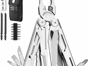 Multitool, 29-in-1 Multitool Pliers with Replaceable Wire Cutters and Saw, Heavy-duty Stainless Steel Multi-tool Set and Nylon Sheath for Camping Survival multi tool for Man