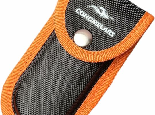 Nylon Sheath for 4”-4.25” Multitool Knife,Horizontally Carry Knife Pouch Fits 4.25”-4.5” Wide Folding Pocket Knife,Leatherman Tool Case,EDC Belt Holder COHOMELARS (Small Size)