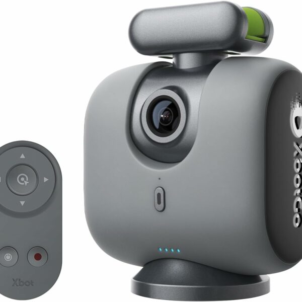 XbotGo Chameleon AI Auto Sports Action Camera – 4K 60FPS Soccer Camera and Basketball Tracking Camera for Team Sports, Live Streaming, No Subscription, Works with iOS & Android (Lava Graphite)