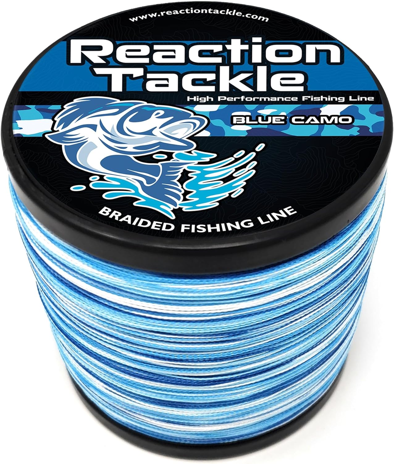 Reaction Tackle Braided Fishing Line – Pro Grade Power Performance for Saltwater or Freshwater Fish – Colored Fishing Line Braid for Extra Visibility