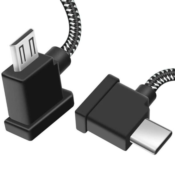 1FT Micro to USB C Remote Controller Cable for IPhone 17/16/15//Pro Max, DJI Mavic Mini, Mini SE, 2 Pro/Zoom,Mavic Air/Pro, Spark, DJI Drone to Tablet Cable OTG Data Cord Accessories (USB C Connector)